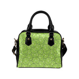 Slices of Lime pattern Shoulder Handbag