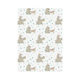 Cute Rhino pattern background House Flag Garden Flag