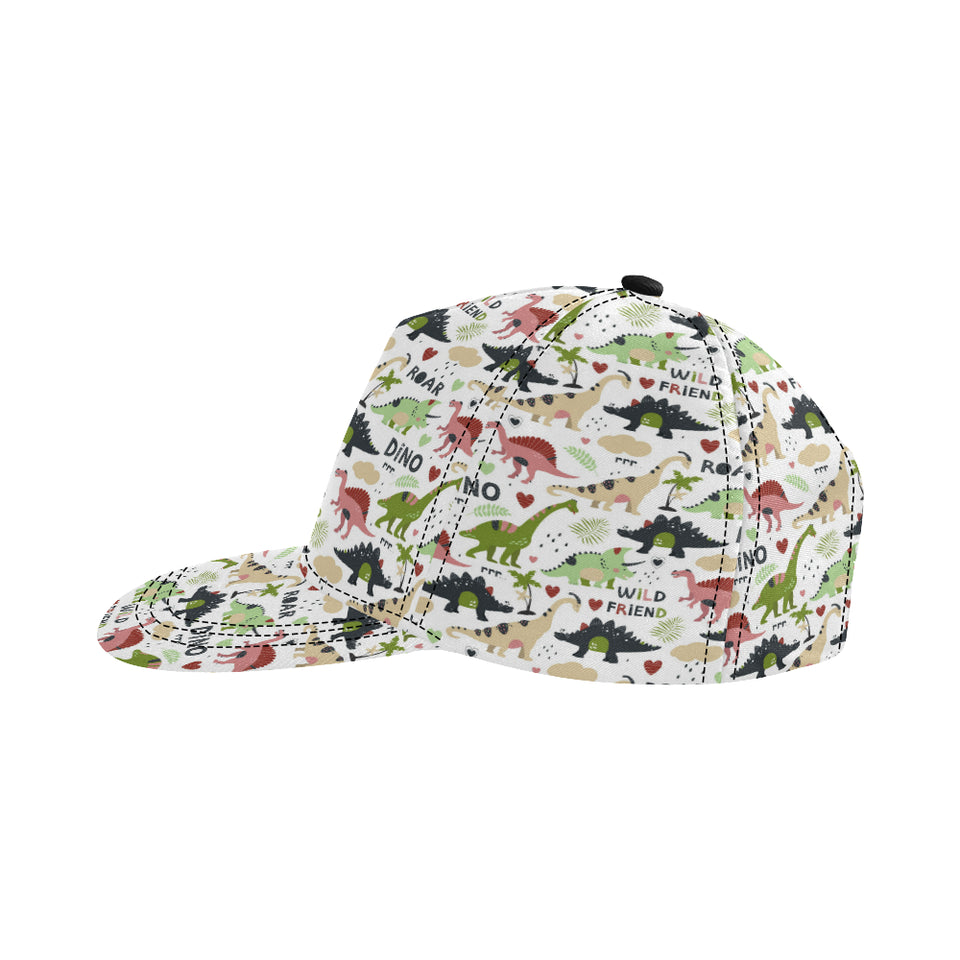 Cute dinosaurs pattern All Over Print Snapback Cap