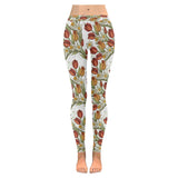 Red tulips and daffodils pattern Women's Legging Fulfilled In US
