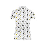 Seagull Pattern Print Design 05 Women's All Over Print Polo Shirt