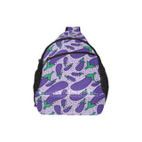 Eggplant Pattern Print Design 03 All Over Print Chest Bag
