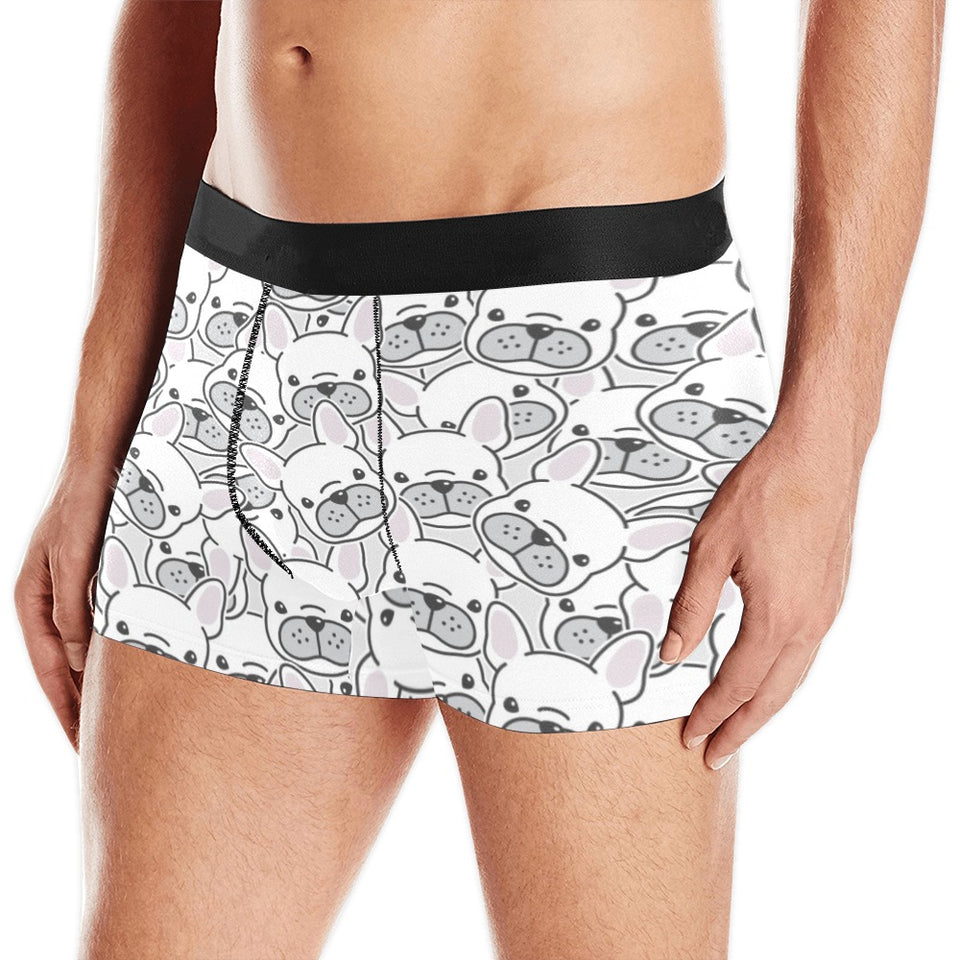 Cute french bulldog head pattern Men's All Over Print Boxer Briefs Men's Underwear