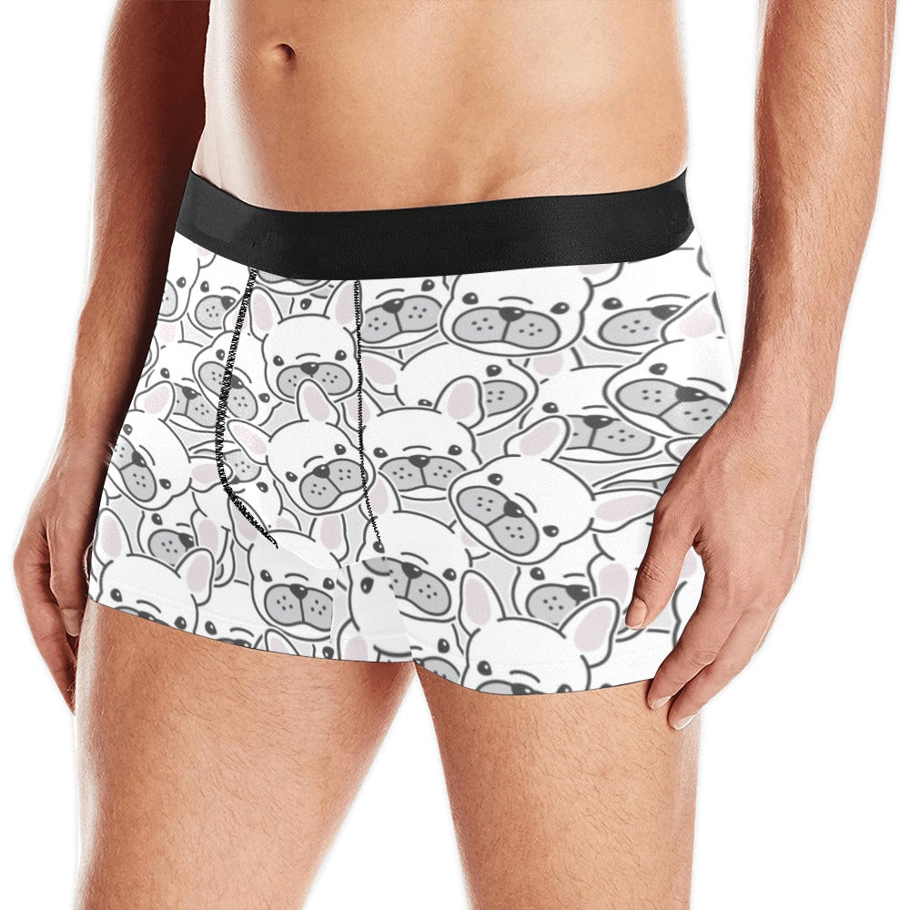 Cute french bulldog head pattern Men's All Over Print Boxer Briefs Men's Underwear