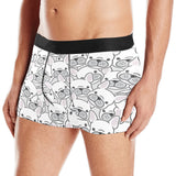 Cute french bulldog head pattern Men's All Over Print Boxer Briefs Men's Underwear