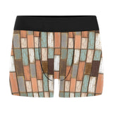 Wood Printed Pattern Print Design 02 Men's All Over Print Boxer Briefs Men's Underwear