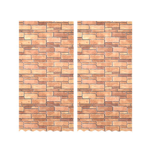 Brick Printed Pattern Print Design 04 Gauze Curtain