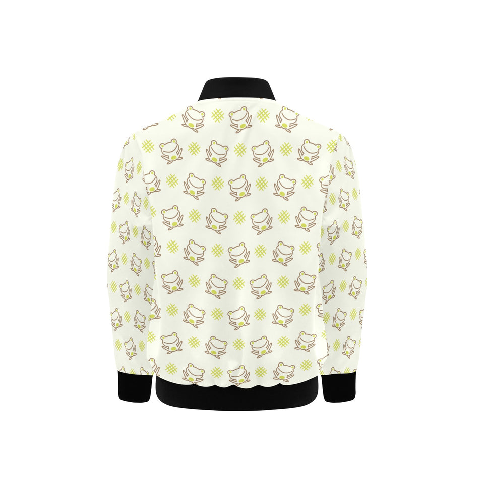 Cute cartoon frog baby pattern Kids' Boys' Girls' Bomber Jacket