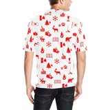 Canada Pattern Print Design 04 Men's All Over Print Polo Shirt