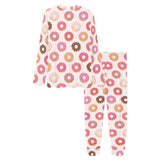 Colorful donut pattern Women's All Over Print Pajama Set