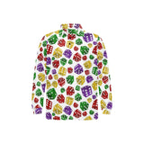 Dice Pattern Print Design 03 Men's Long Sleeve Polo Shirt