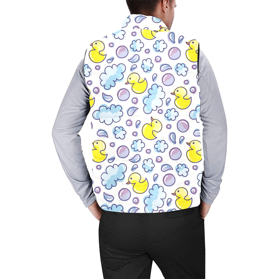 Duck Pattern Print Design 01 Men's Padded Vest