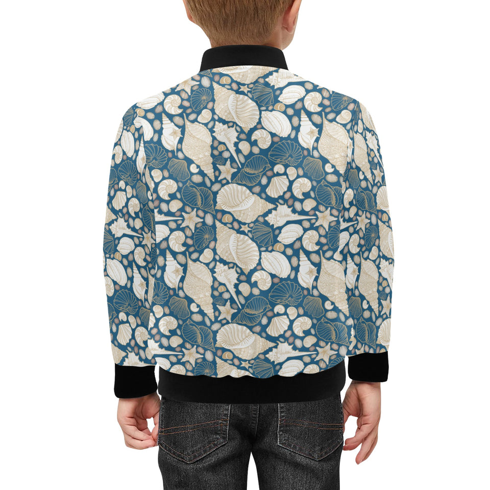 Sea turtle Polynesian Tribal design pattern Kids' Boys' Girls' Bomber Jacket
