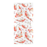 Watercolor Koi Fish Carp Fish pattern Beach Towel