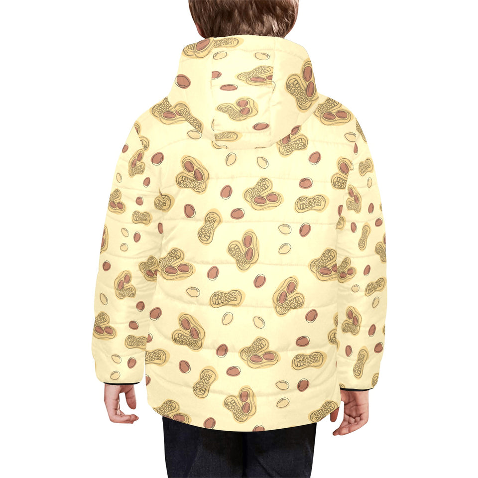 peanuts design pattern Kids' Boys' Girls' Padded Hooded Jacket