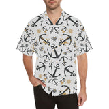 Anchors Rudders pattern Men's All Over Print Hawaiian Shirt