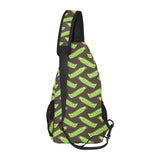 Green Peas Pattern Print Design 05 All Over Print Chest Bag