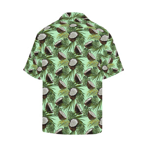 Coconut Pattern Print Design 02 Men's All Over Print Hawaiian Shirt (Model T58)