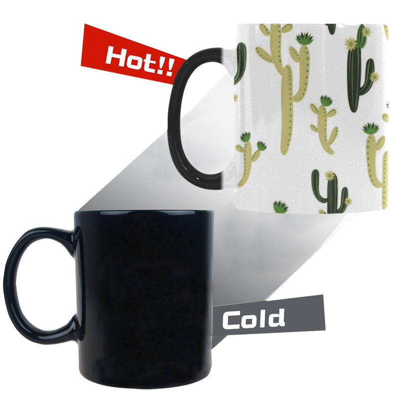 Cute cactus pattern Morphing Mug Heat Changing Mug