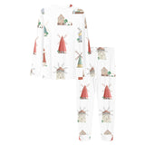 windmill design pattern Women's All Over Print Pajama Set