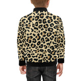 Leopard print design pattern Kids' Boys' Girls' Bomber Jacket