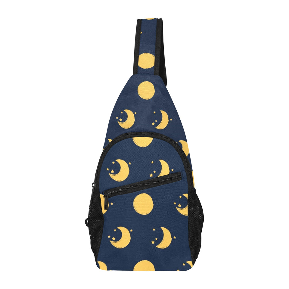 Moon star pattern All Over Print Chest Bag