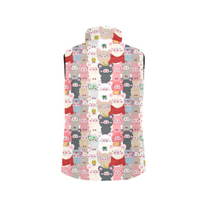 Pig Pattern Print Design 02 Men's Padded Vest