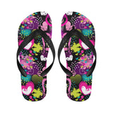 heart dot wave star creative design pattern Unisex Flip Flops