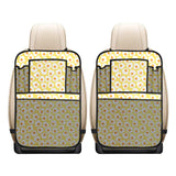 Fried Eggs Pattern Print Design 05 Car Seat Back Organizer