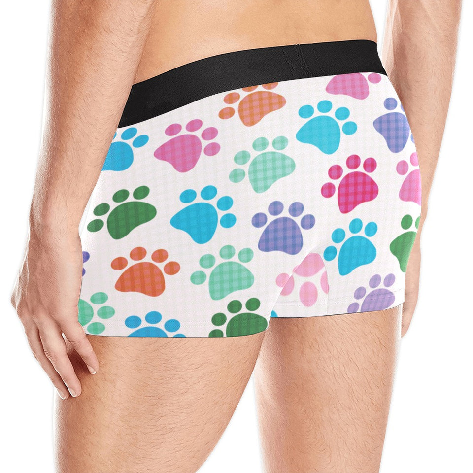 Dog Paws Pattern Print Design 01 Men's All Over Print Boxer Briefs Men's Underwear