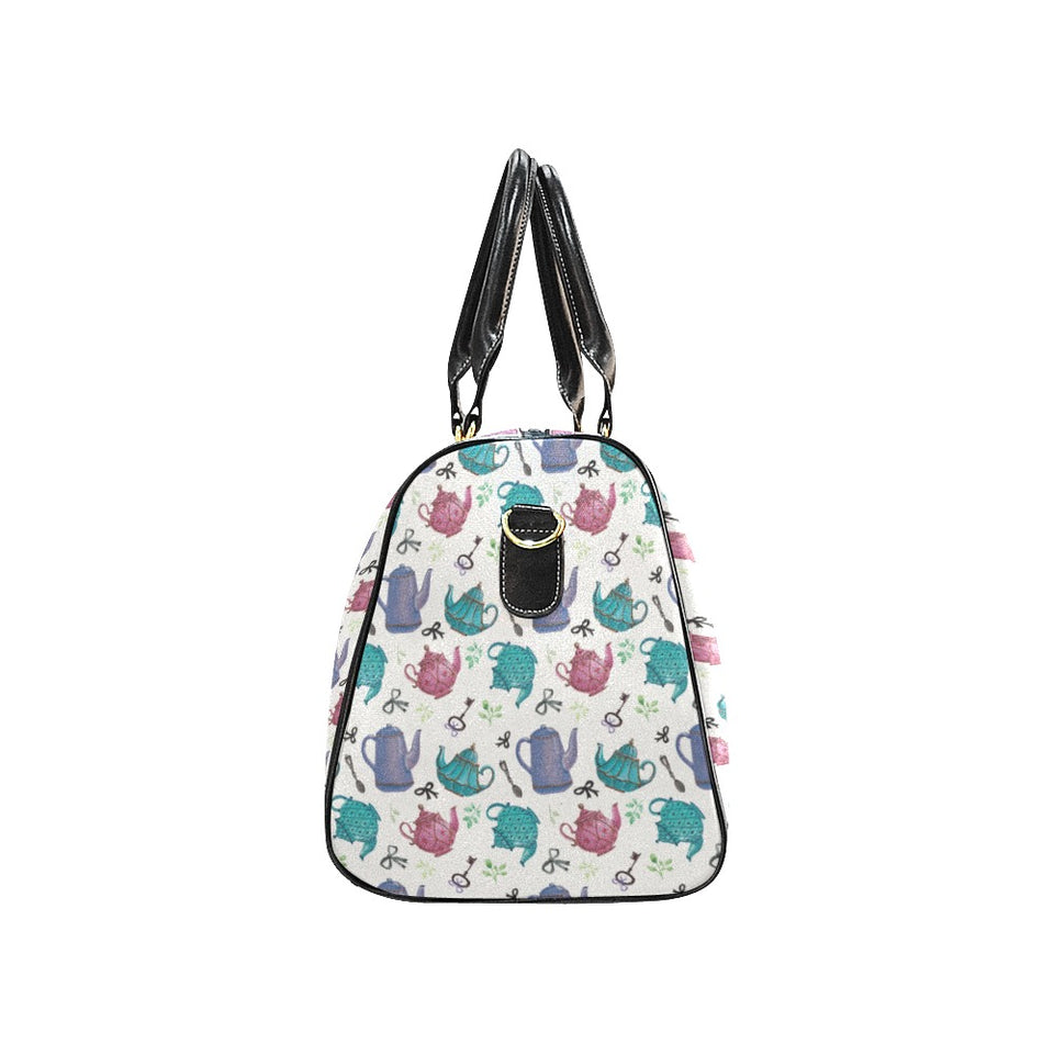 Tea pots Pattern Print Design 05 Travel Bag