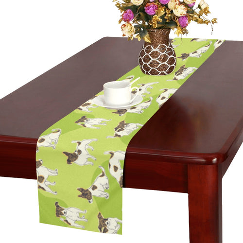Jack Russel Pattern Print Design 01 Table Runner