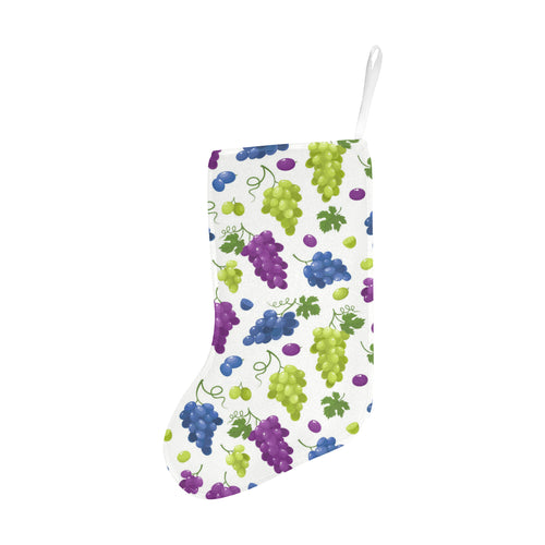 Grape pattern Christmas Stocking
