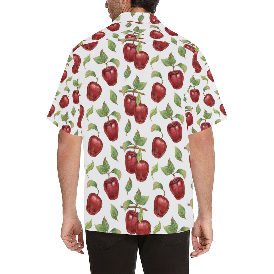 Red apples pattern Men's All Over Print Hawaiian Shirt