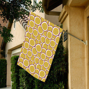 Passion fruits slice pattern House Flag Garden Flag