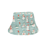 Cute snowman pattern Unisex Bucket Hat