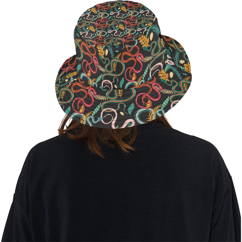 Colorful snake plant pattern Unisex Bucket Hat
