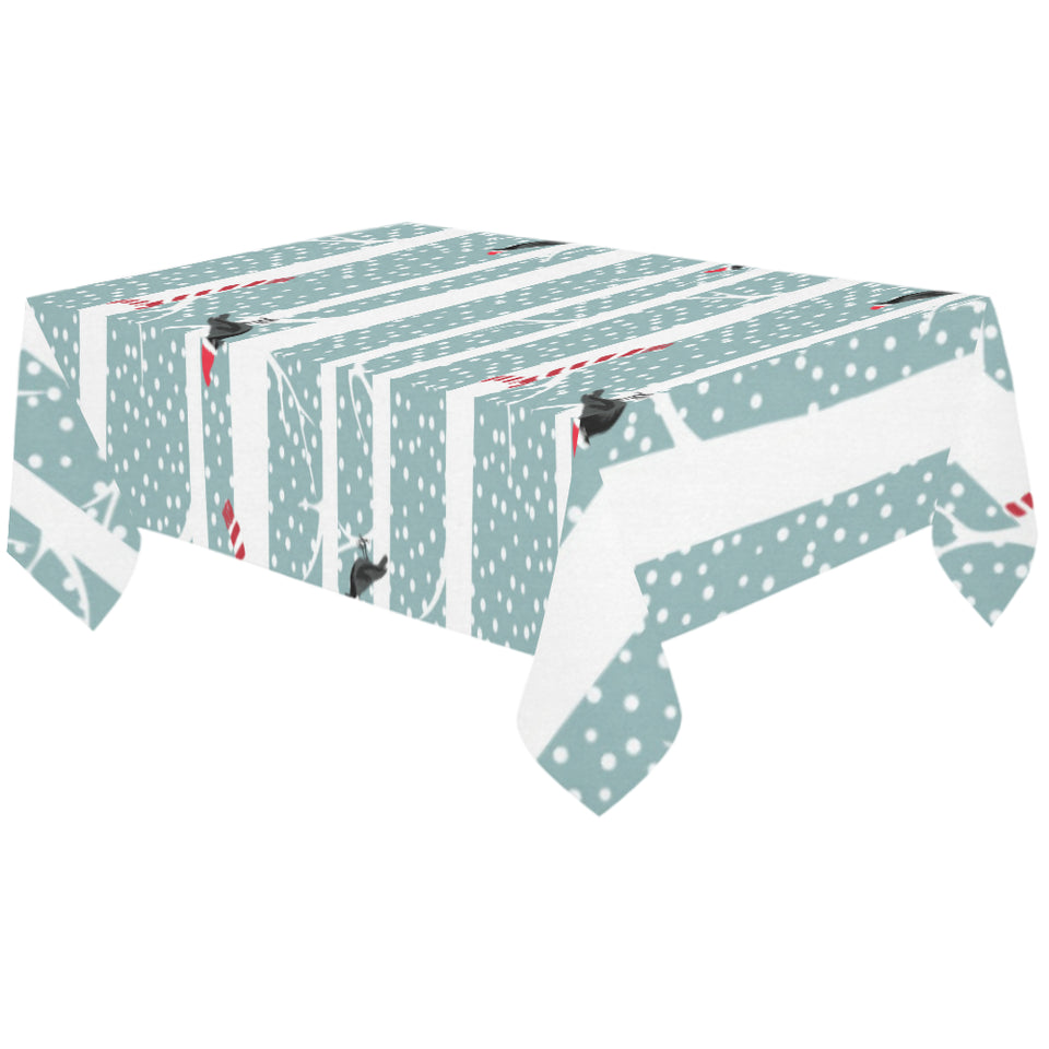 Crows christmas hat scarf Tablecloth