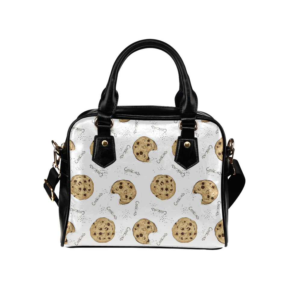 Sketch style cookie pattern Shoulder Handbag