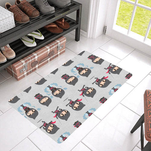 Cute ninja pattern Doormat