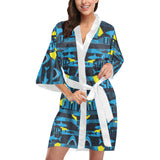 Shark dangerous Women's Short Kimono Robe