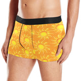 Sun orange background Men's All Over Print Boxer Briefs Men's Underwear
