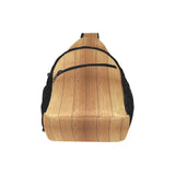 Wood Printed Pattern Print Design 05 All Over Print Chest Bag