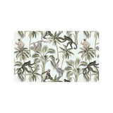Monkey sloth lemur palm trees pattern Doormat