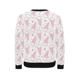 Hand drawn ice cream pattern Men's Crew Neck Sweatshirt