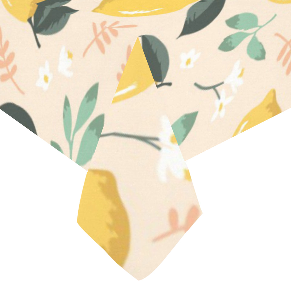 lemon flower leave pattern Tablecloth