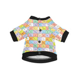 Chemistry Periodic Table Pattern Print Design 01 All Over Print Pet Dog Round Neck Fuzzy Shirt