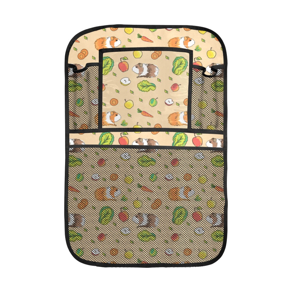 Guinea Pig Pattern Print Design 05 Car Seat Back Organizer