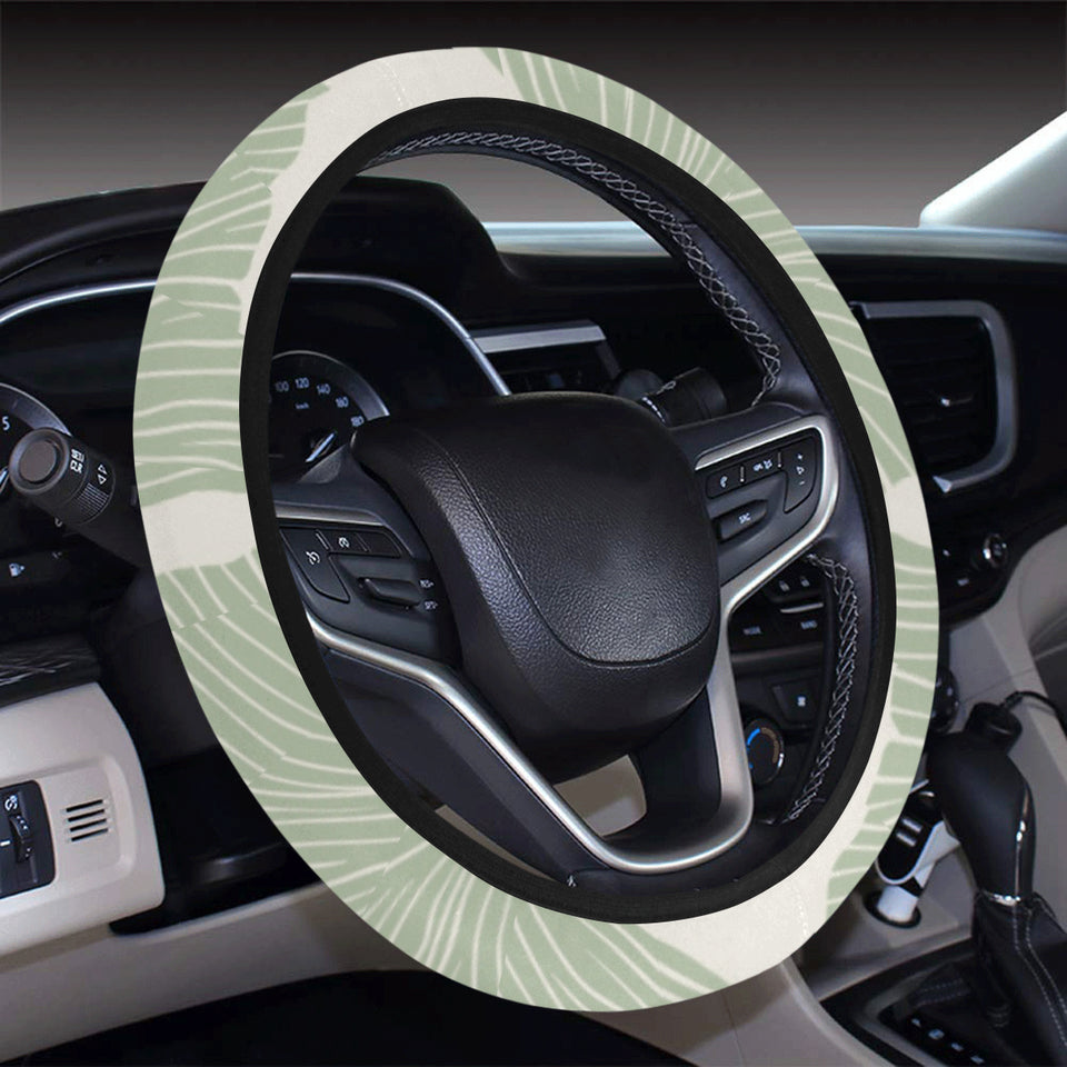 Ginkgo leaves pattern Car Steering Wheel Cover