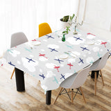Airplane cloud grey background Tablecloth